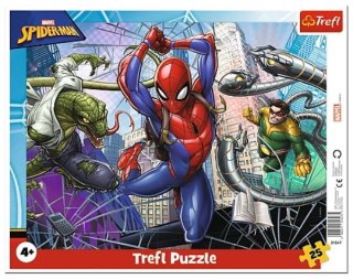 TREFL 31347 Puzzle 25 ramkowe Odważny Spiderman