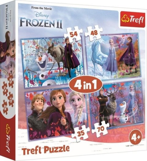 TREFL 34323 Puzzle 4w1 Podróż w nieznane TREFL 34323 Puzzle 4w1 Podróż w nieznane