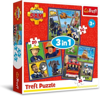 TREFL 34868 Puzzle 3w1 Dzień Strażaka Sama