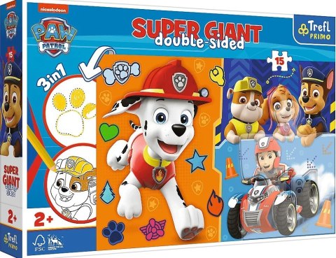 TREFL 42001 Puzzle 15 GIANT Poznaj Psi Patrol TREFL 42001 Puzzle 15 GIANT Poznaj Psi Patrol