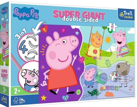 TREFL 42003 Puzzle 15 GIANT Poznaj wesołą Świnkę Peppę TREFL 42003 Puzzle 15 GIANT Poznaj wesołą Świnkę Peppę