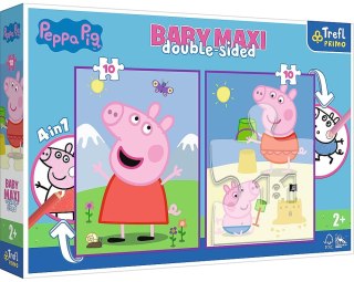 TREFL 43001 Puzzle Baby MAXI 2x10 Pogodny dzień Peppy