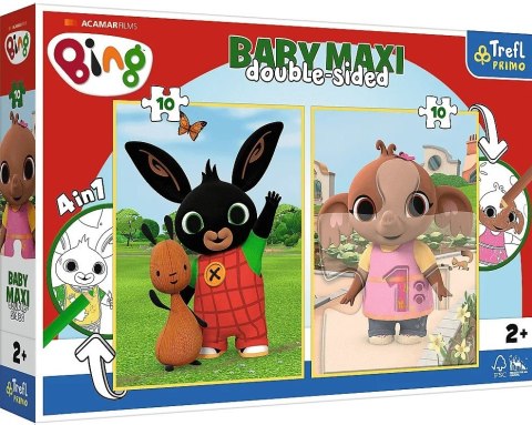 TREFL 43002 Puzzle Baby MAXI 2x10 Królik Bing TREFL 43002 Puzzle Baby MAXI 2x10 Królik Bing