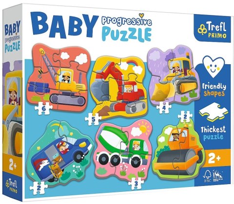 TREFL 44004 Puzzle Baby Progressive - Pojazdy TREFL 44004 Puzzle Baby Progressive - Pojazdy