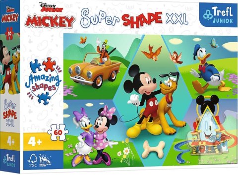TREFL 50014 Puzzle 60 XXL Z Mikim zawsze jest wesoło TREFL 50014 Puzzle 60 XXL Z Mikim zawsze jest wesoło