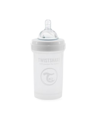 TWISTSHAKE Butelka Anti-Colic 260 ml White