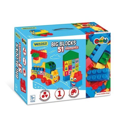 WADER 41592 Big Blocks klocki 51el. WADER 41592 Big Blocks klocki 51el.