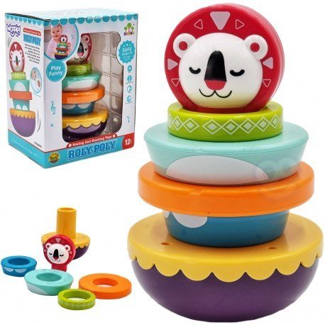 WOOPIE 43087 Zabawka sensoryczna Układanka Piramidka WOOPIE 43087 Zabawka sensoryczna Układanka Piramidka