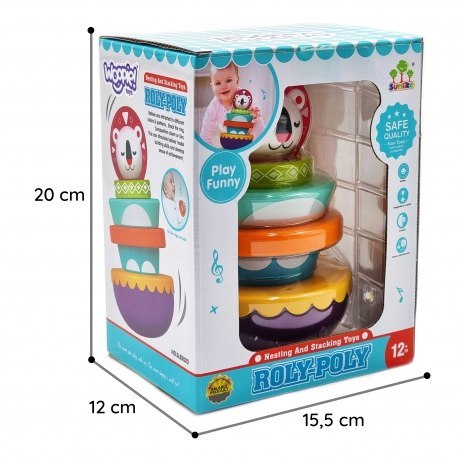 WOOPIE 43087 Zabawka sensoryczna Układanka Piramidka WOOPIE 43087 Zabawka sensoryczna Układanka Piramidka