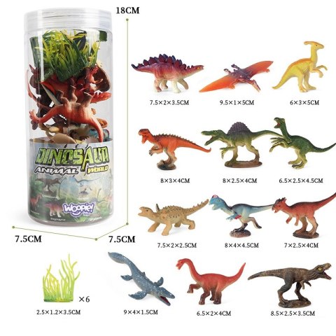 WOOPIE 47108 Zestaw figurek 18 szt Dinozaury WOOPIE 47108 Zestaw figurek 18 szt Dinozaury