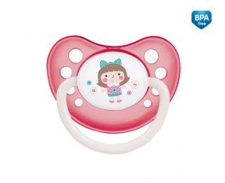 CANPOL 23/256 Smoczek uspokajający silikonowy anatomiczny 0-6m Toys różowy