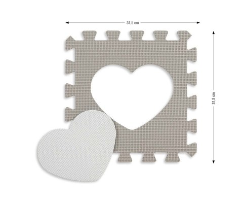 MILLY MALLY 5614 Mata piankowa puzzle Jolly 3x3 Shapes - pink grey MILLY MALLY 5614 Mata piankowa puzzle Jolly 3x3 Shapes - pink grey